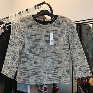 Theory | Hesha Half-Sleeve Boxy Top
